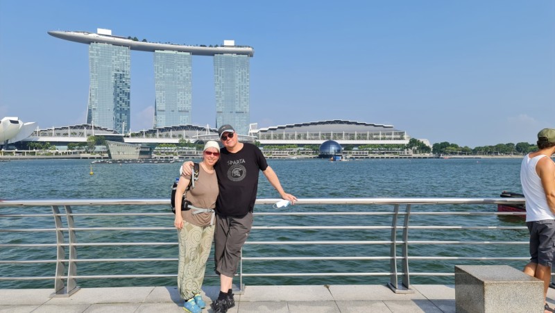 Koh Samui 2022 Sightseeing Singapur Supertrees und Marina Bay Sands